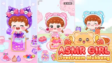 image bg ASMR Girl: Livestream Mukbang