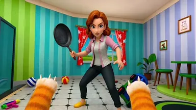 image bg Bad Cat Prankster - Mom is Return