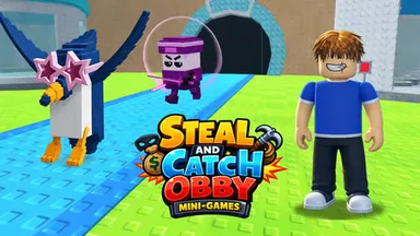 image bg Steal and Catch Obby: Mini-Games